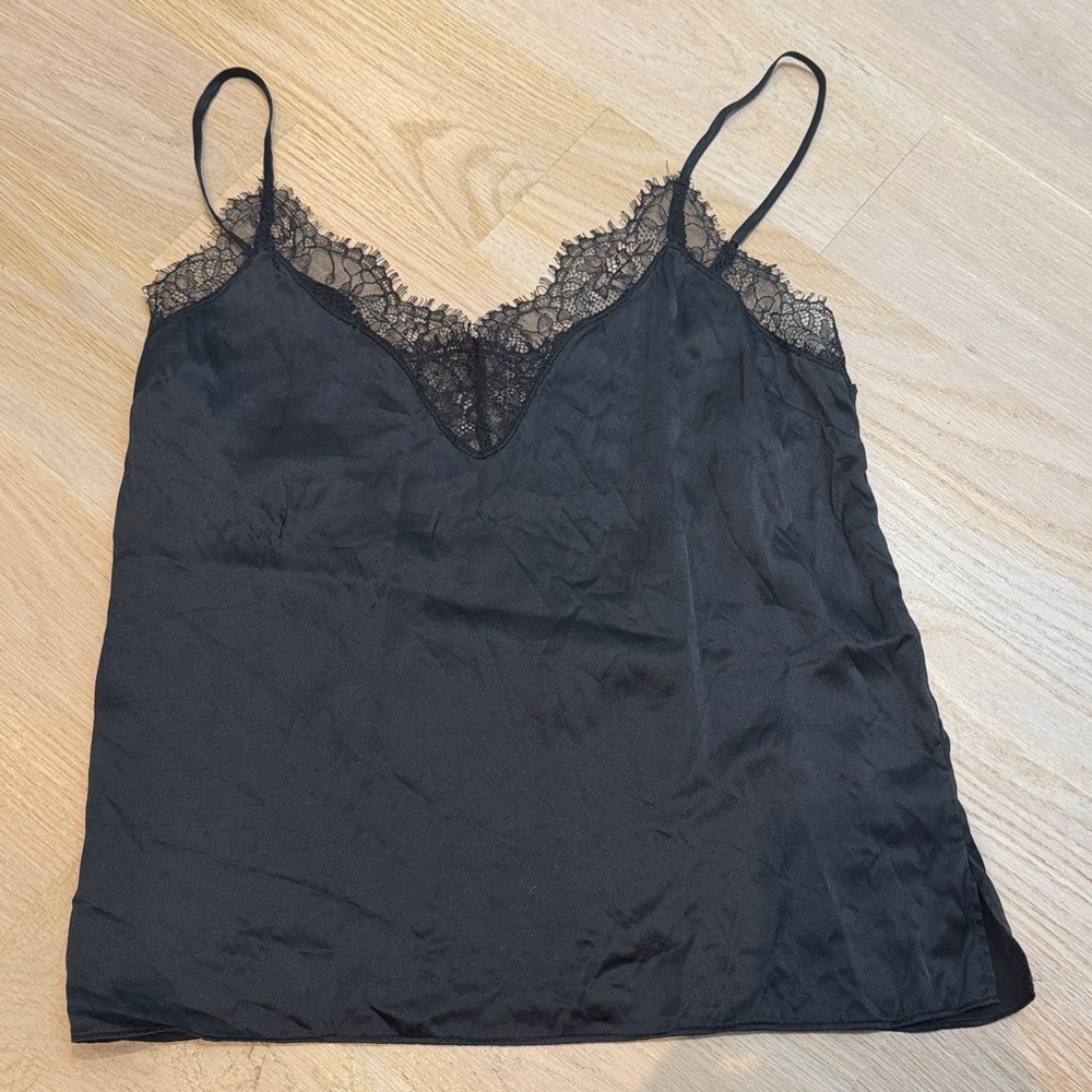 Cami NYC Black Lace Trim Camisole